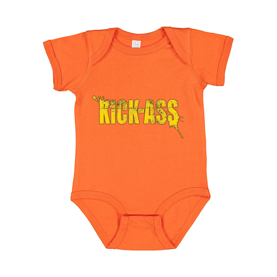 Kick-Ass Baby Romper Onesie - Orange