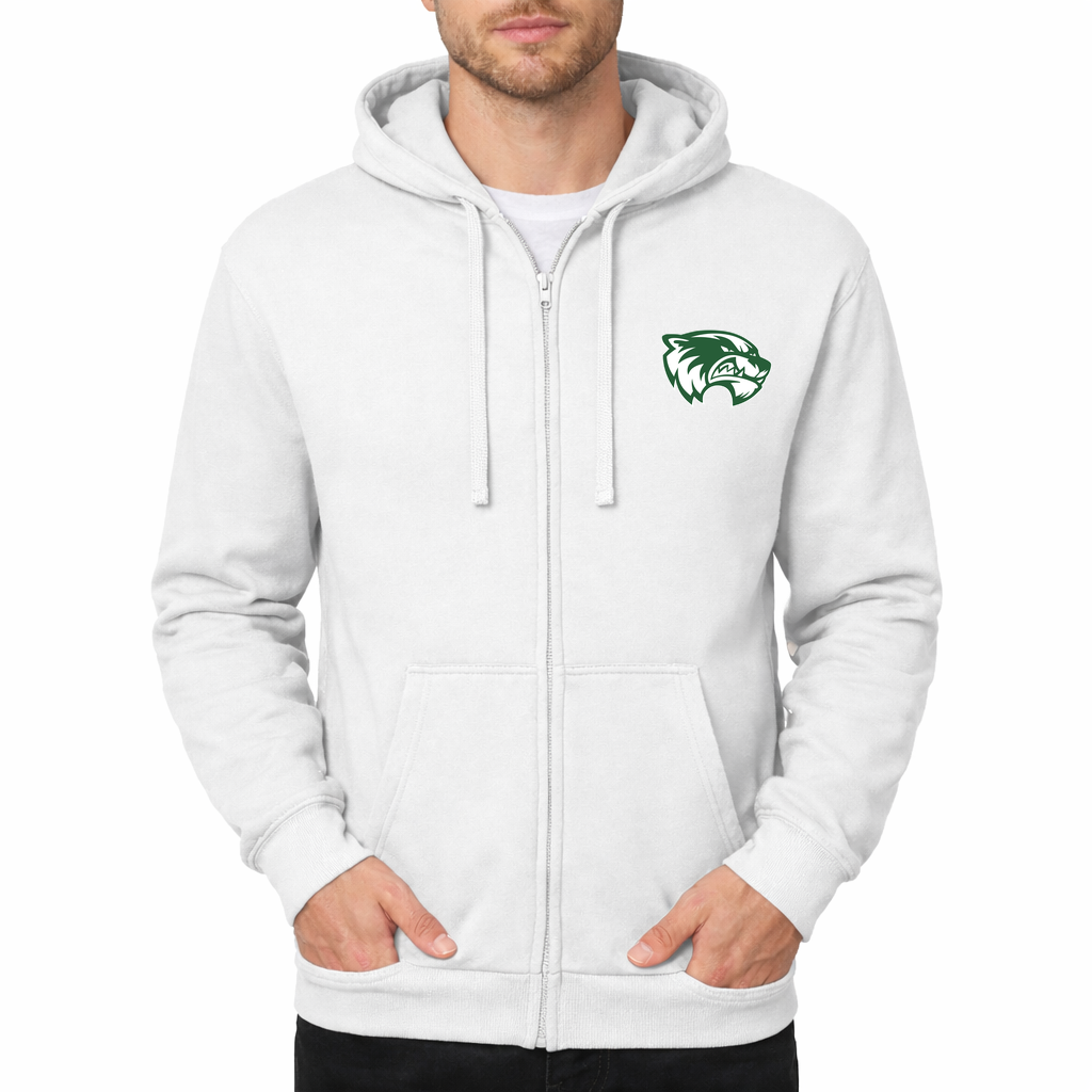 Men's Utah Valley Wolverines Zipper Hoodie - White