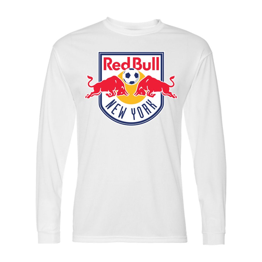 Men's New York Red Bulls Polyester Long Sleeve T-Shirt - White