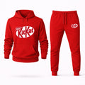 KitKat Hoodie and Joggers Set - Red