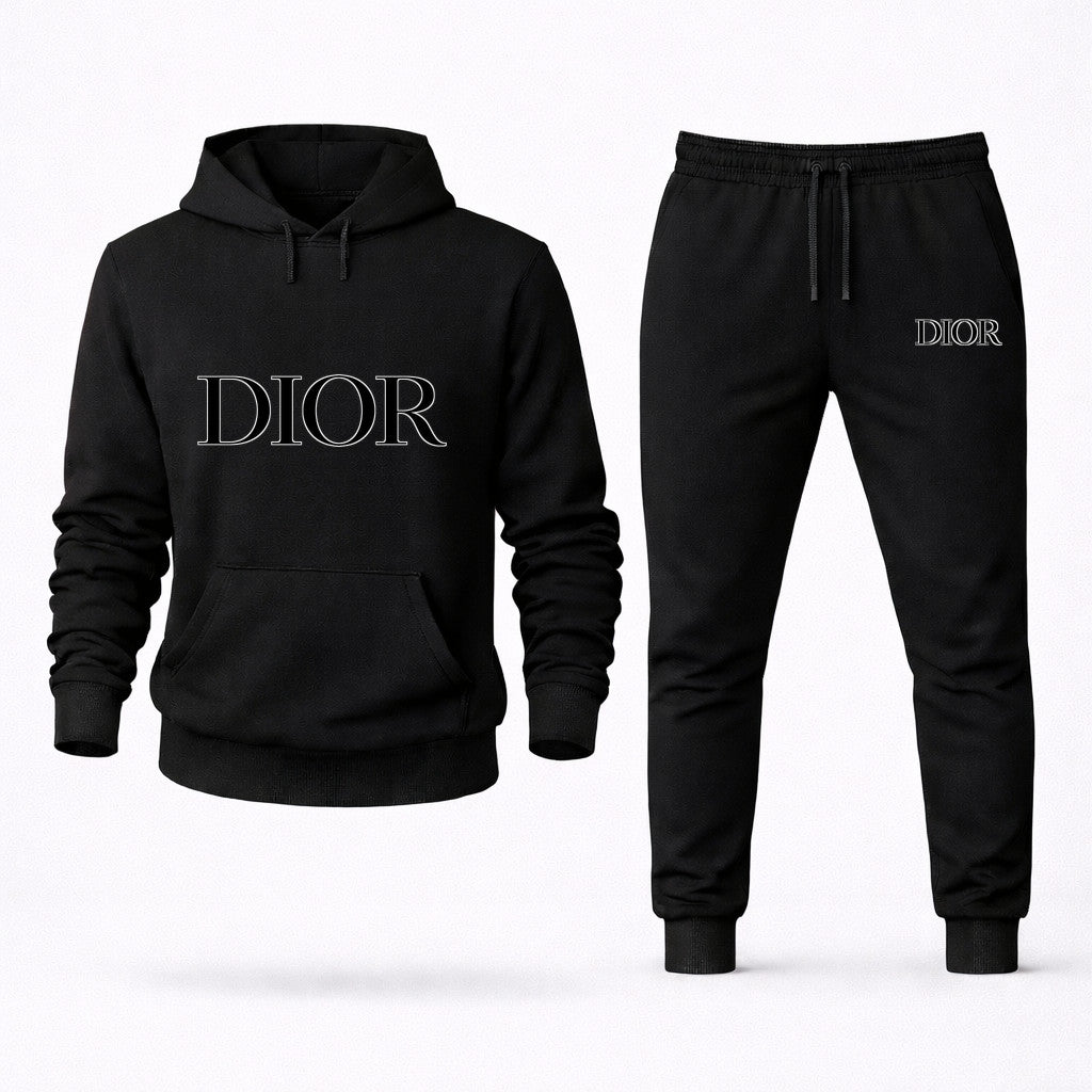 Dior Hoodie and Joggers Set - Black