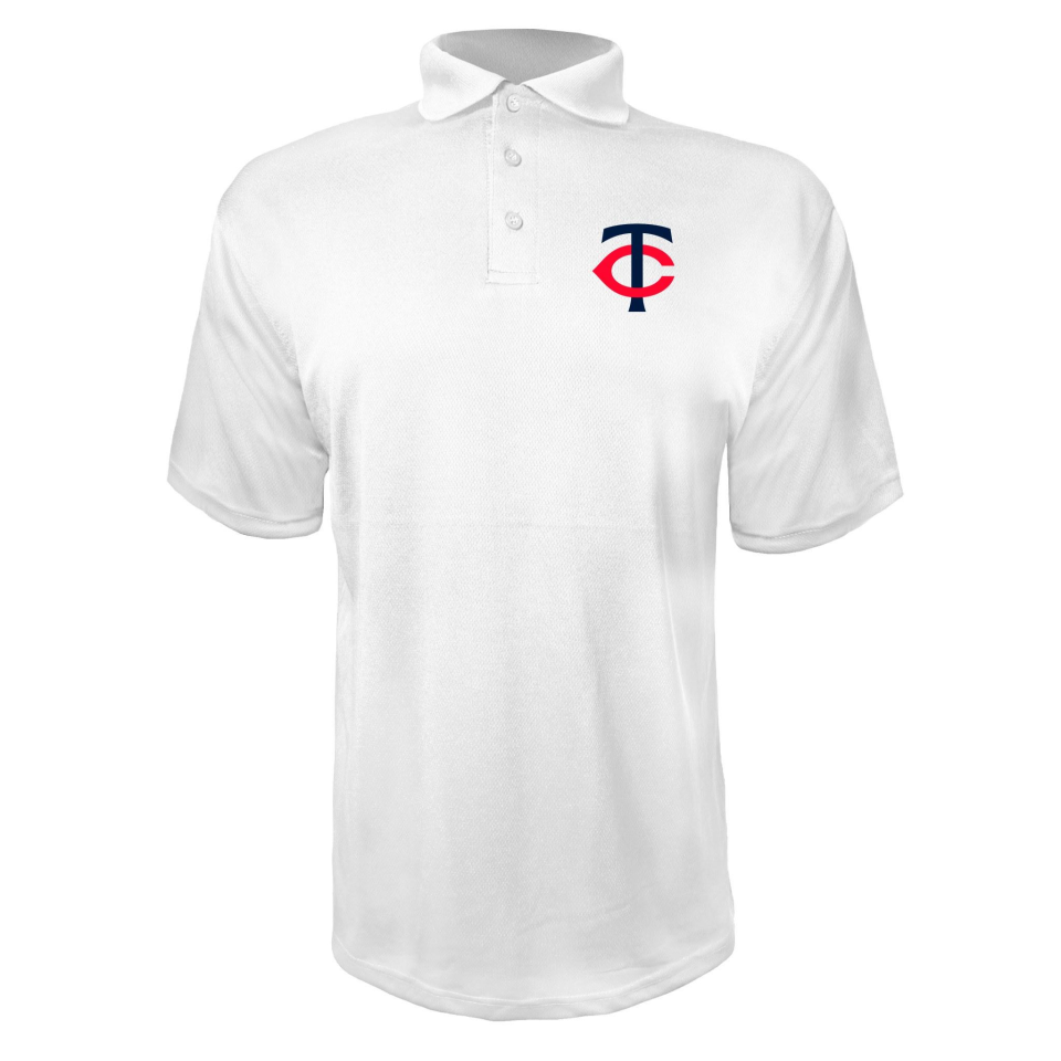 Men's Minnesota Twins Polyester Polo - White