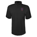 Men's New York Mets Polyester Polo - Black