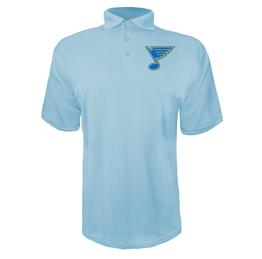 St. Louis Blues Sky Blue polyester polo