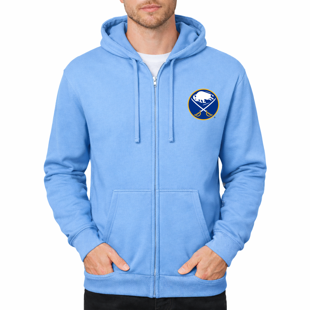 Men's Buffalo Sabres Zipper Hoodie - Sky Blue