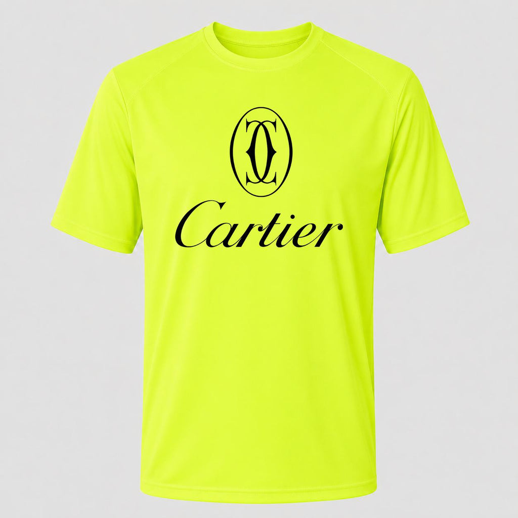 Men's Cartier Black Performance T-Shirt - Safety Green
