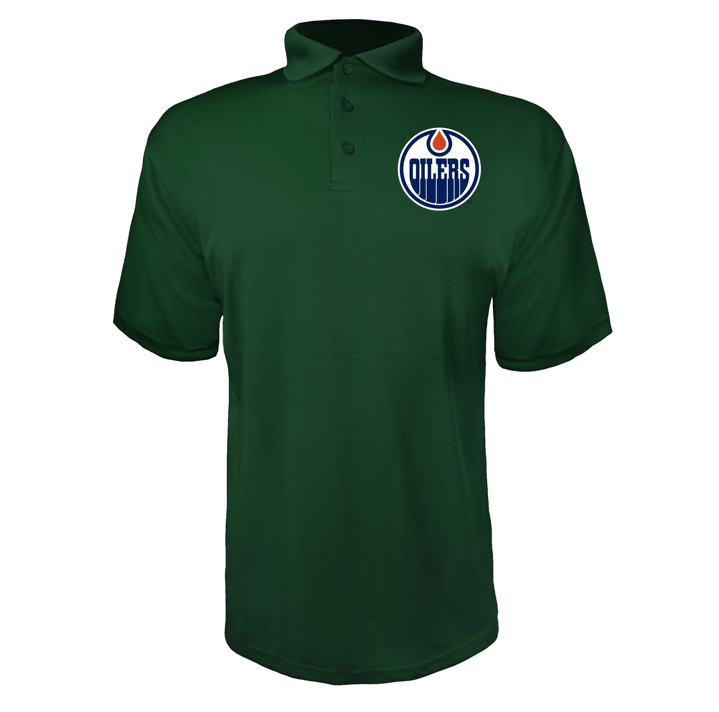 Edmonton Oilers Green polyester polo