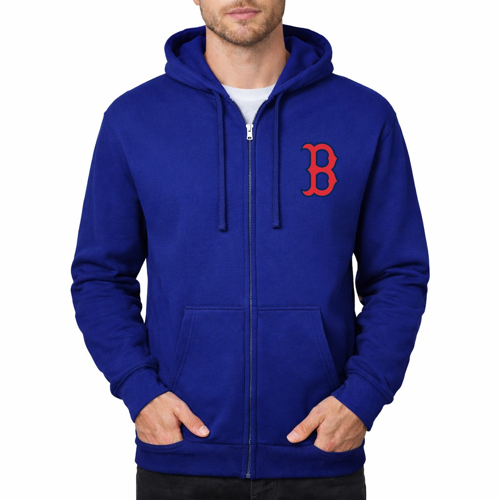 Men's Boston Red Sox Zipper Hoodie - Blue