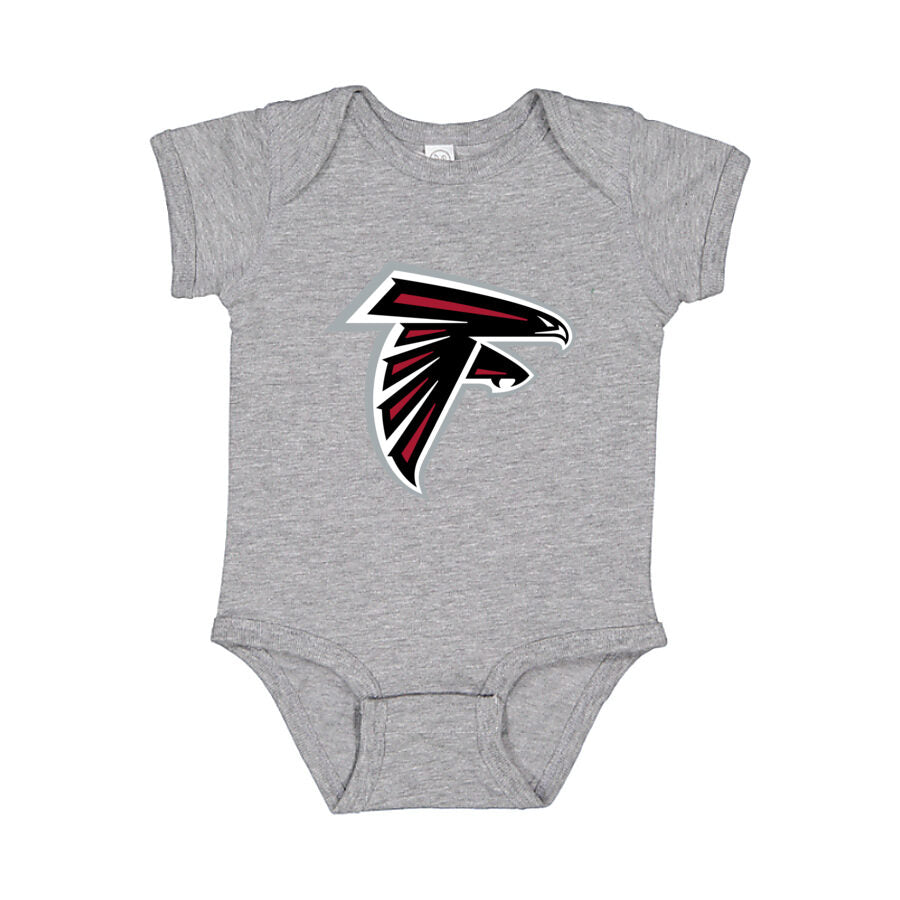Atlanta Falcons Baby Romper Onesie - Gray