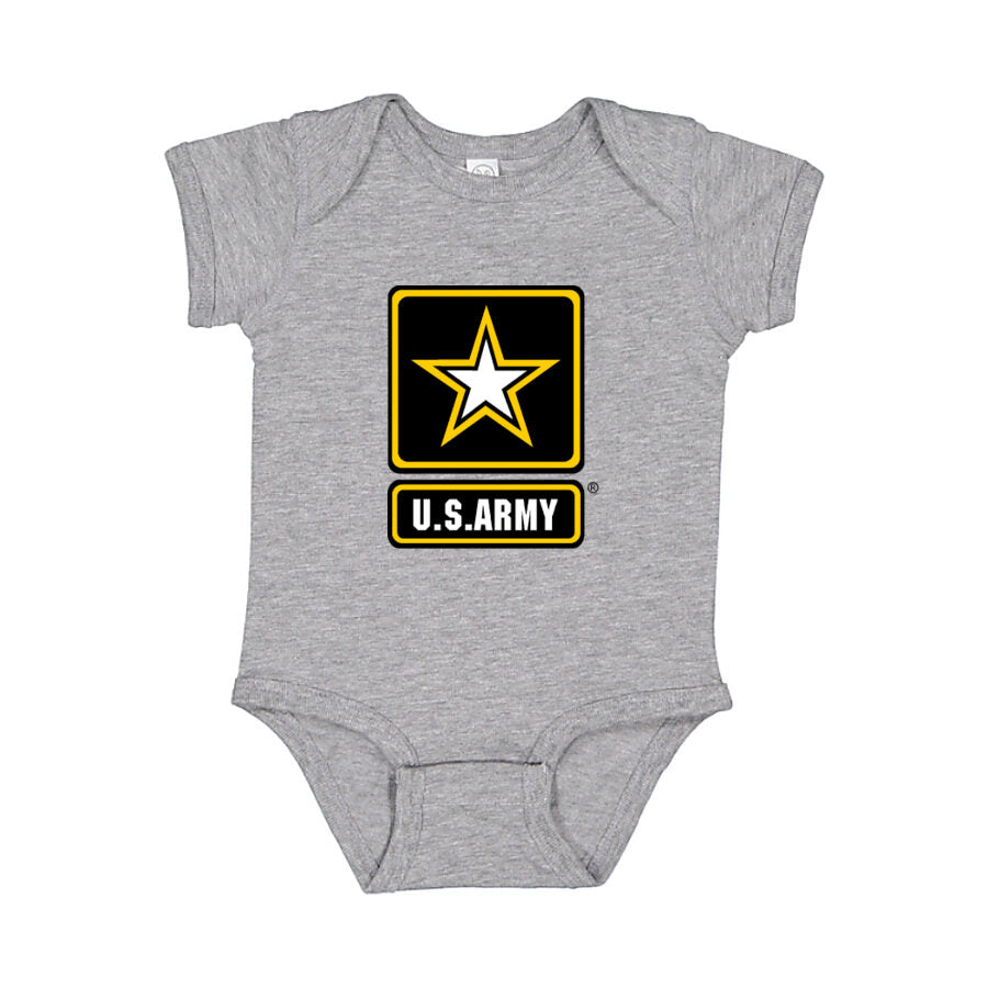 U.S. Army Baby Romper Onesie - Gray
