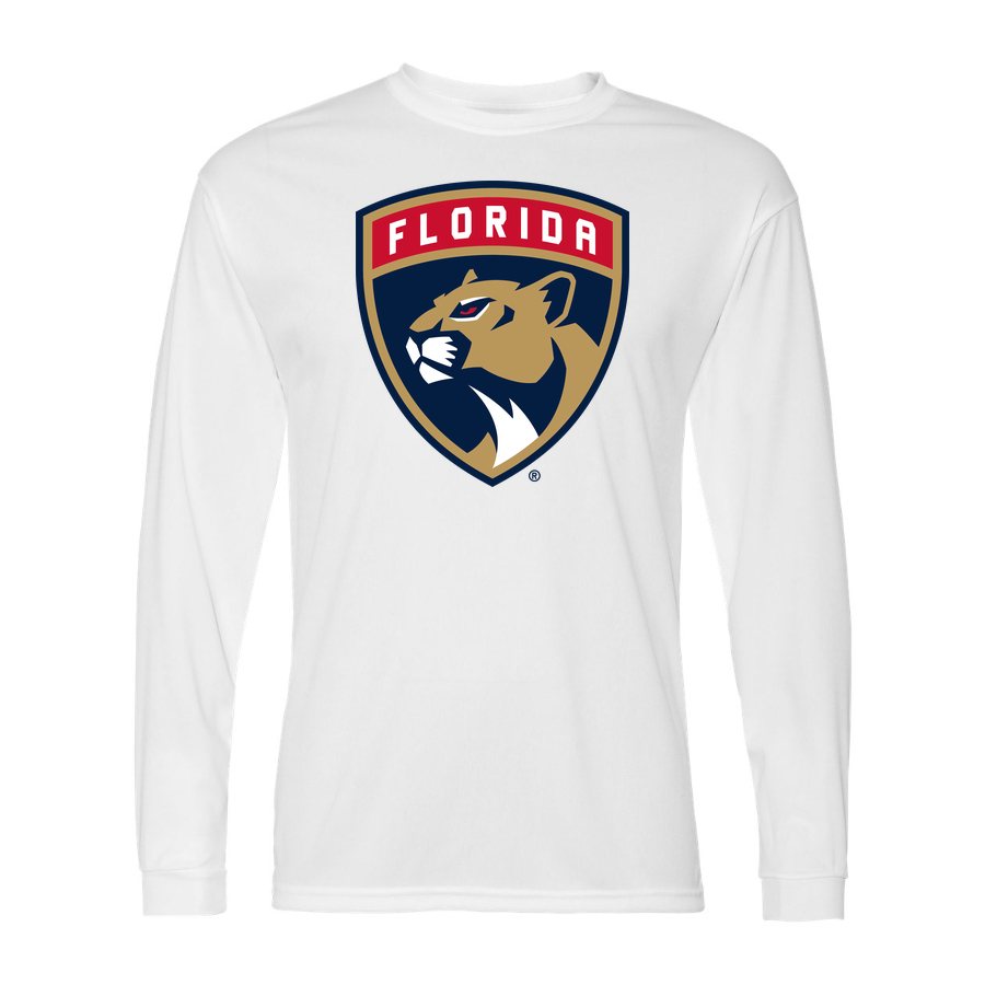 Men's Florida Panthers Polyester Long Sleeve T-Shirt - White