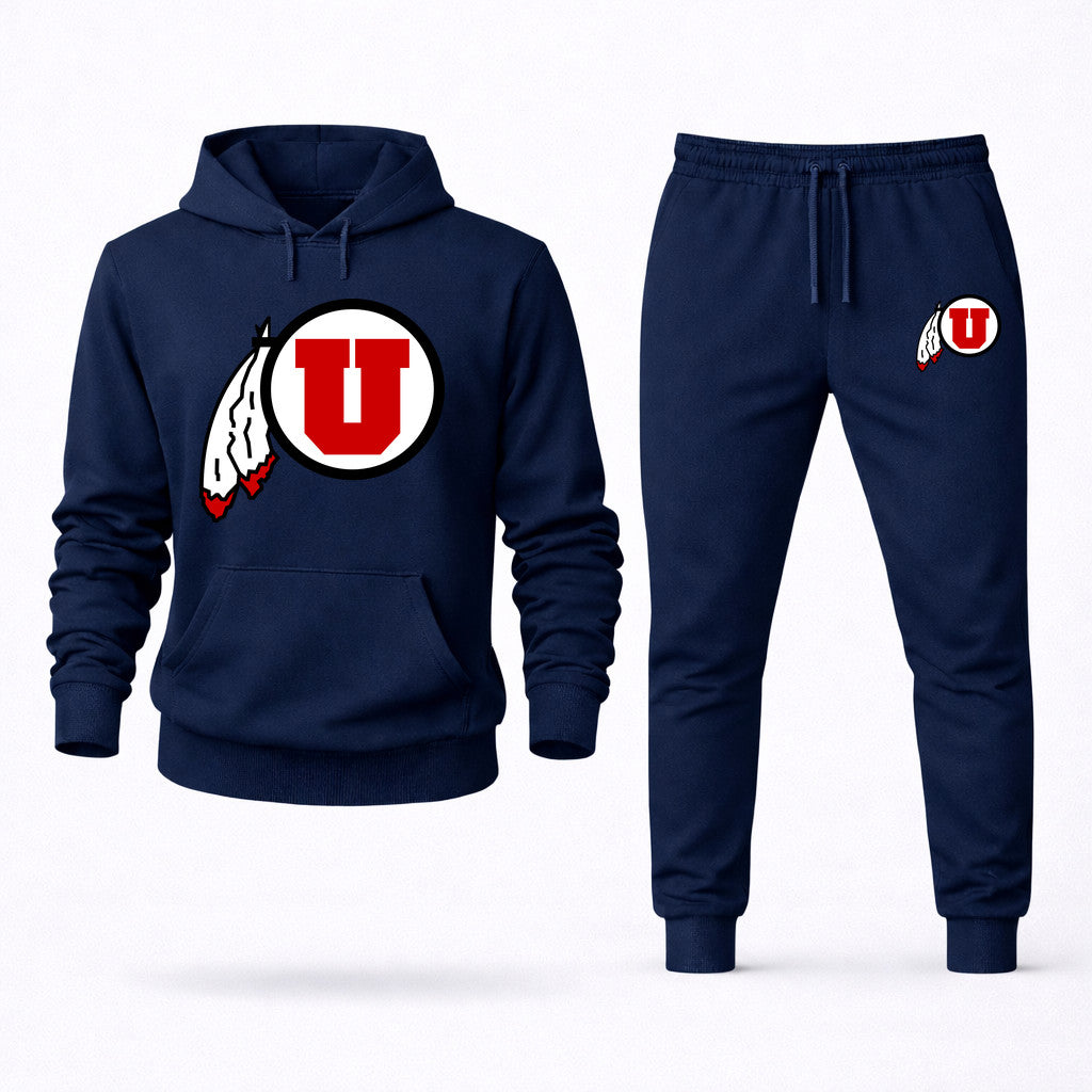 Utah Utes Hoodie and Joggers Set - Navy
