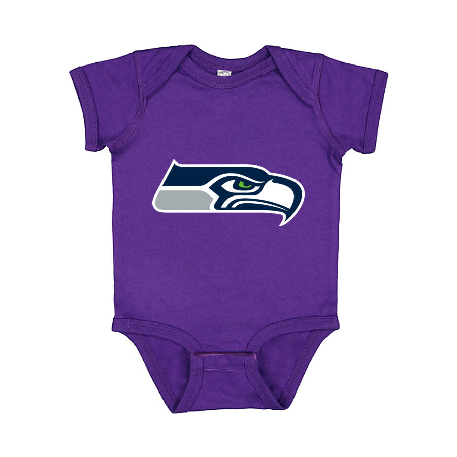 Seattle Seahawks Baby Romper Onesie - Purple