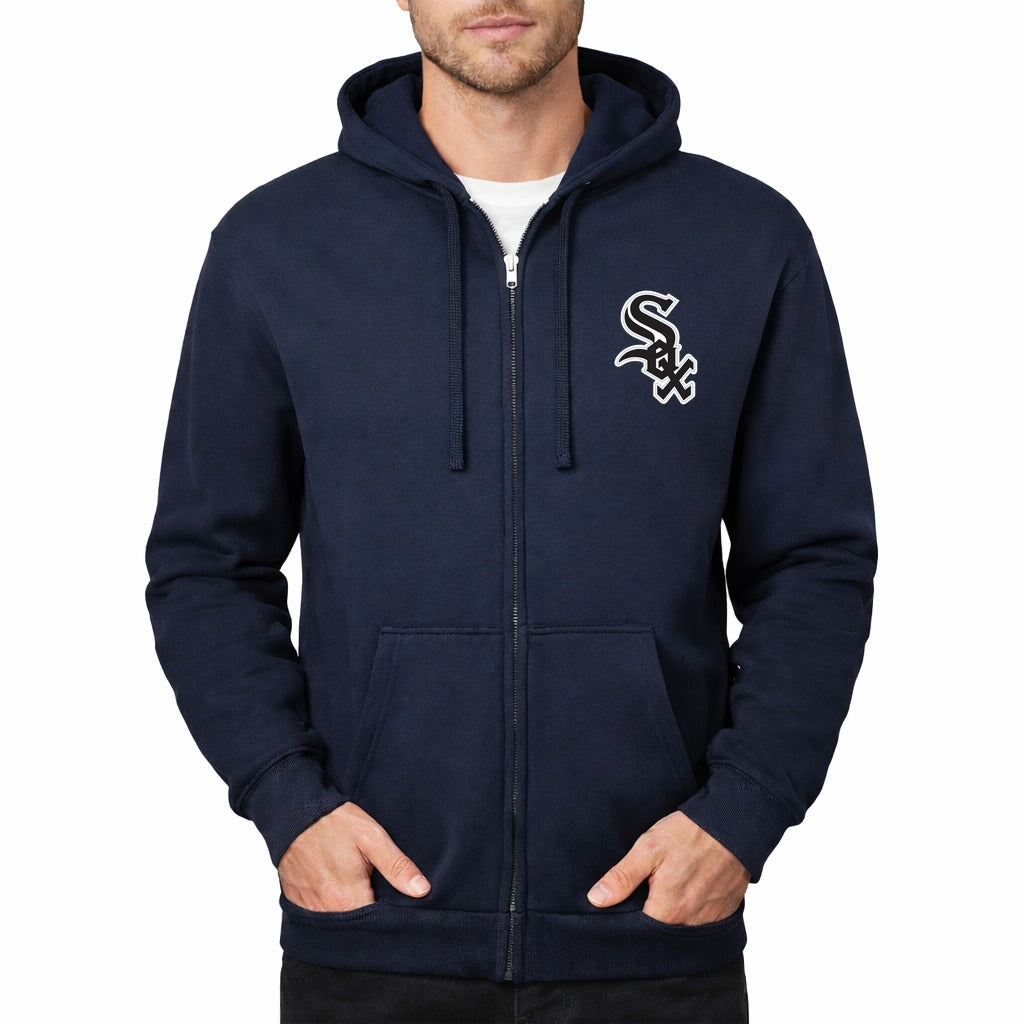 Men's Chicago White Sox Zipper Hoodie - Navy