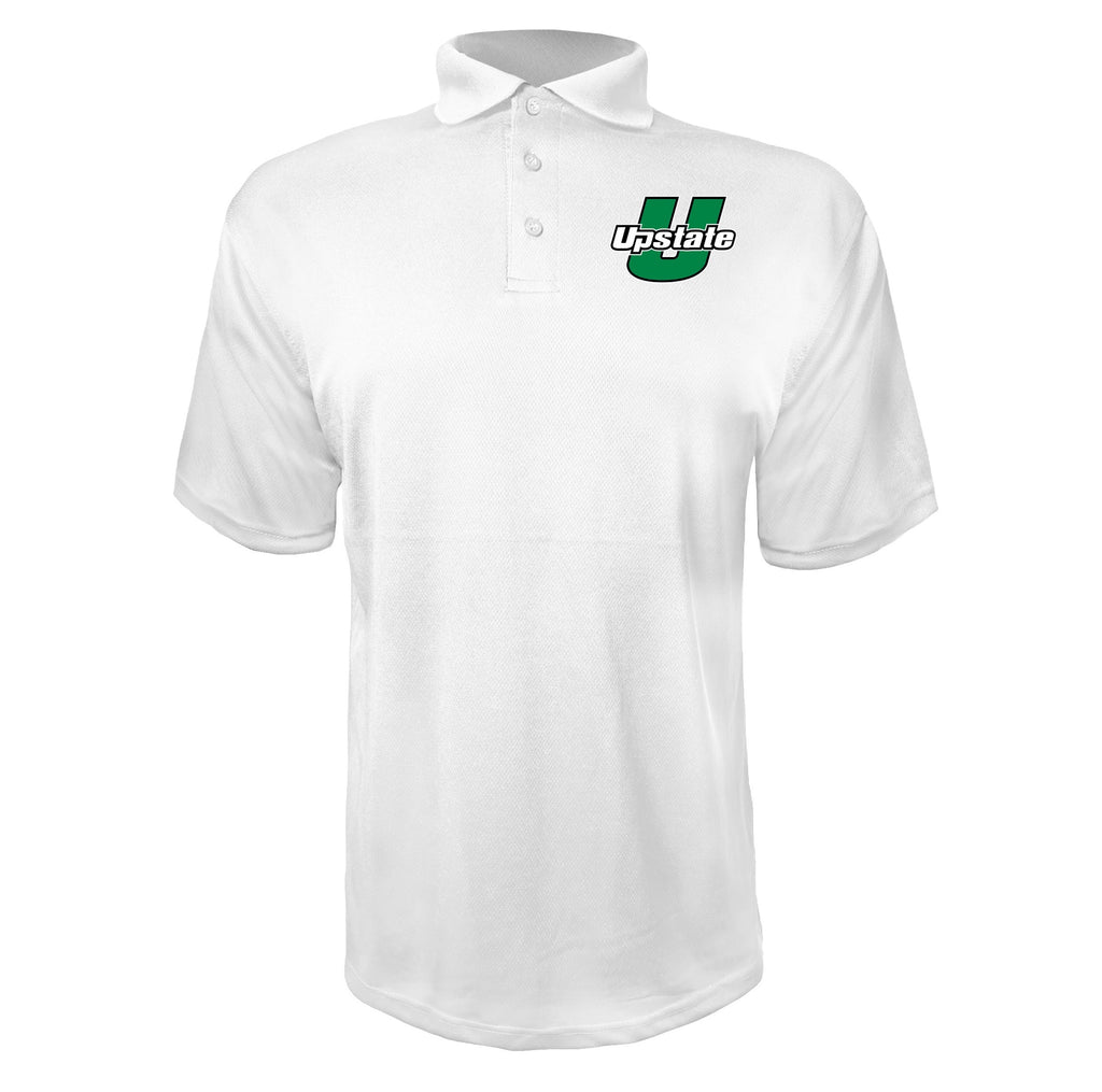 USC Upstate Spartans White polyester polo