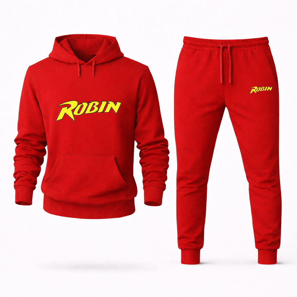 Robin Hoodie and Joggers Set - Red