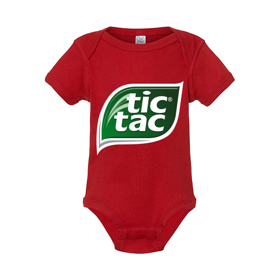 Tic Tac Baby Romper Onesie - Red