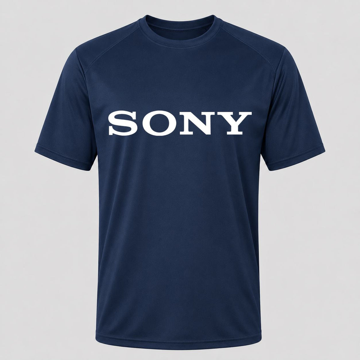 Men's Sony White Performance T-Shirt - Navy