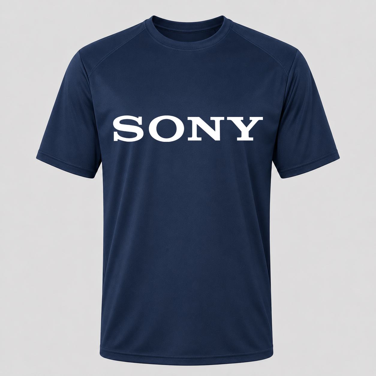 Men's Sony White Performance T-Shirt - Navy