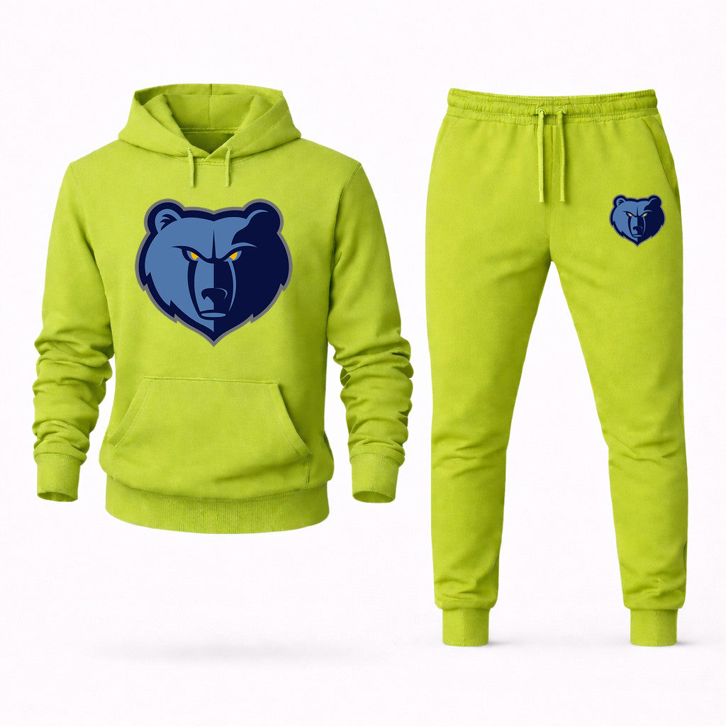 Memphis Grizzlies Hoodie and Joggers Set - Lime Green