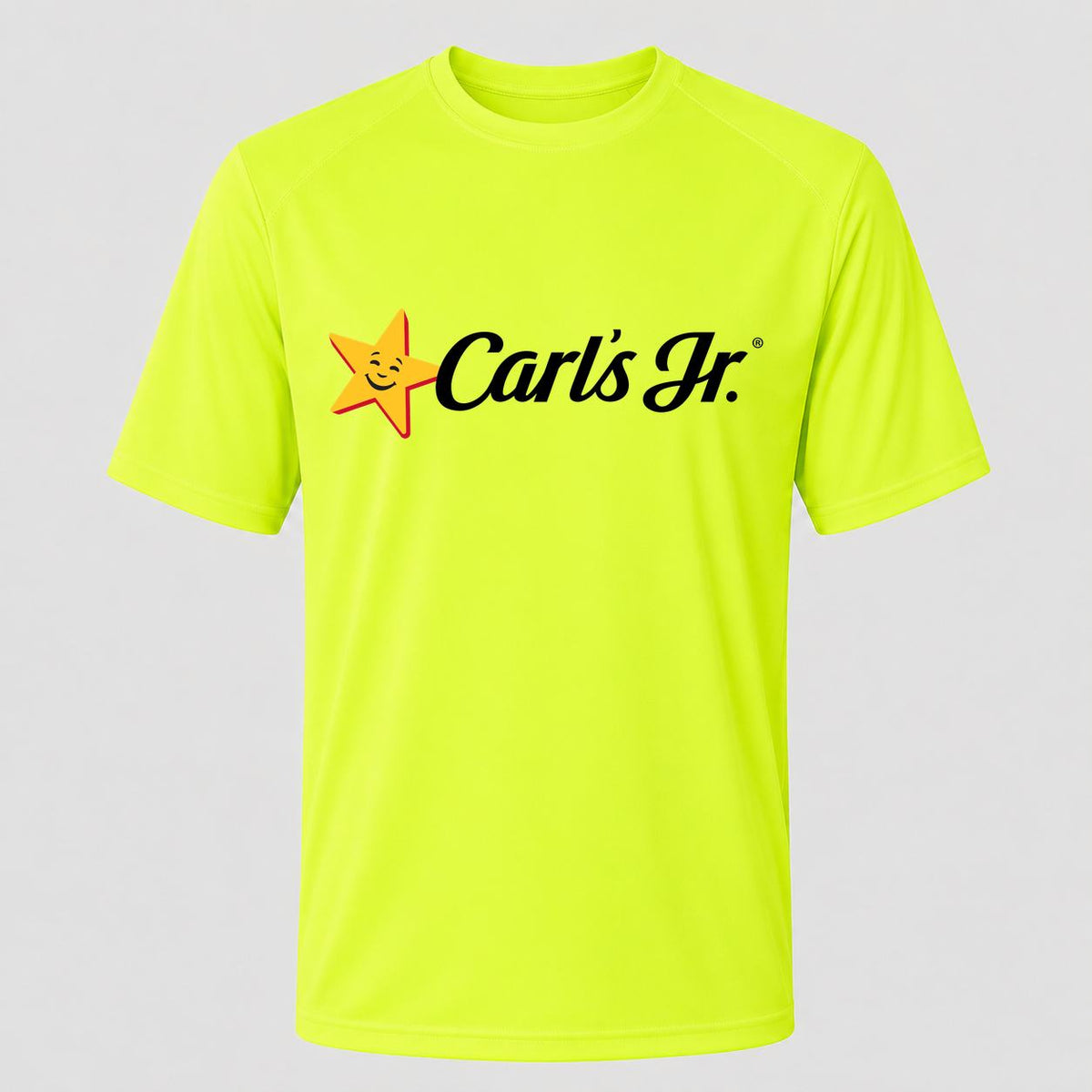 Men's Carl's Jr. Performance T-Shirt - Safety Green