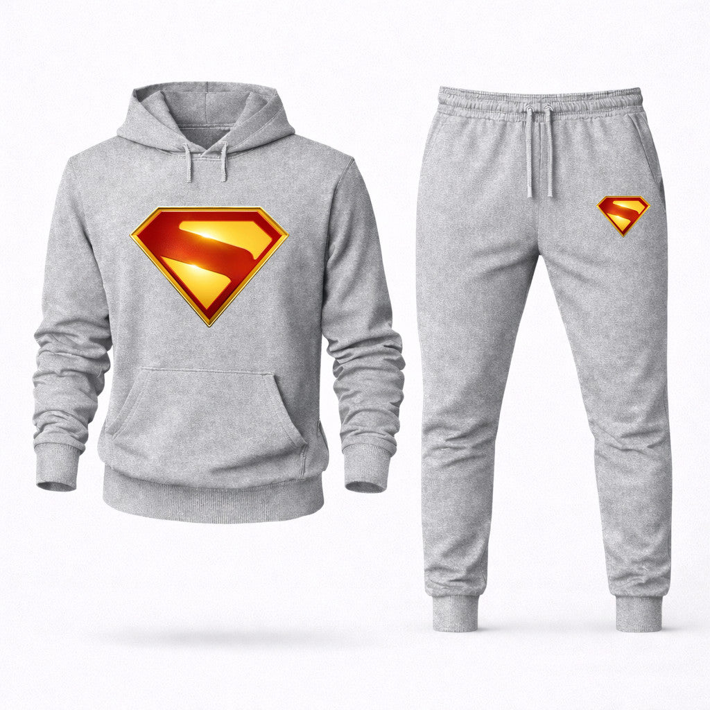 Superman Hoodie and Joggers Set - Grey