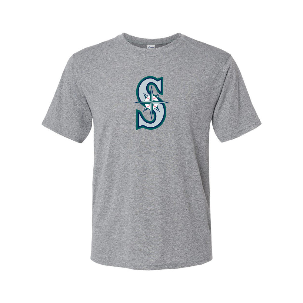 Seattle Mariners Polyester T-Shirt - Gray