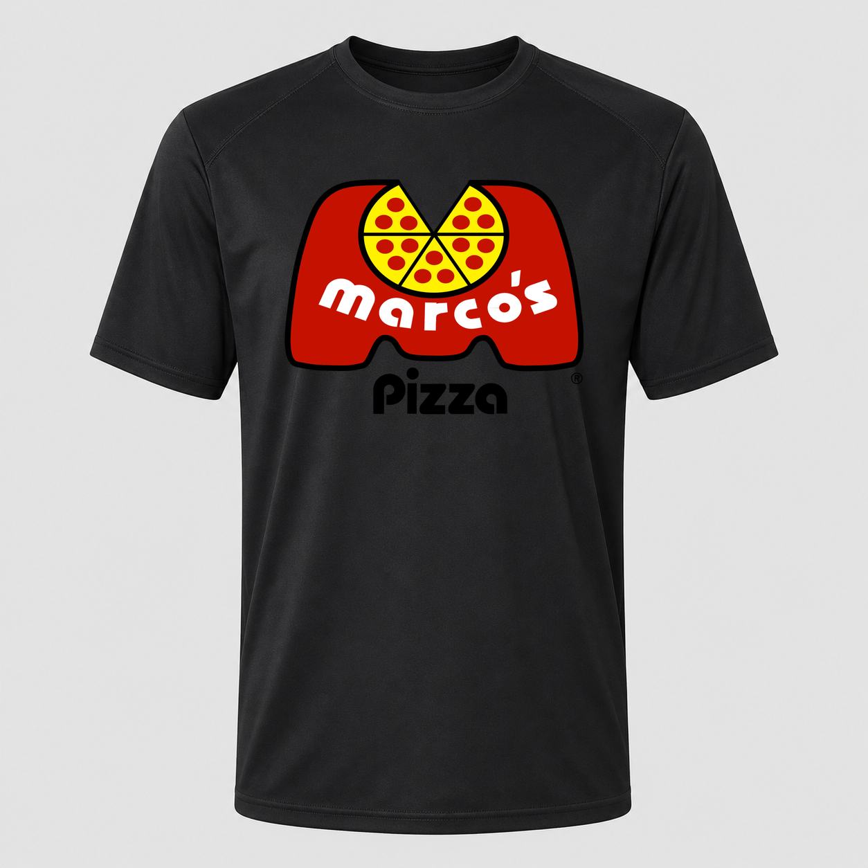 Men's Marcos Pizza Performance T-Shirt - Black