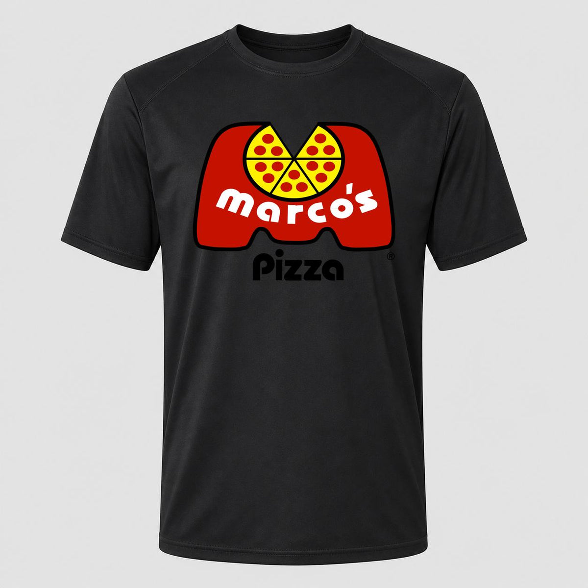 Men's Marcos Pizza Performance T-Shirt - Black