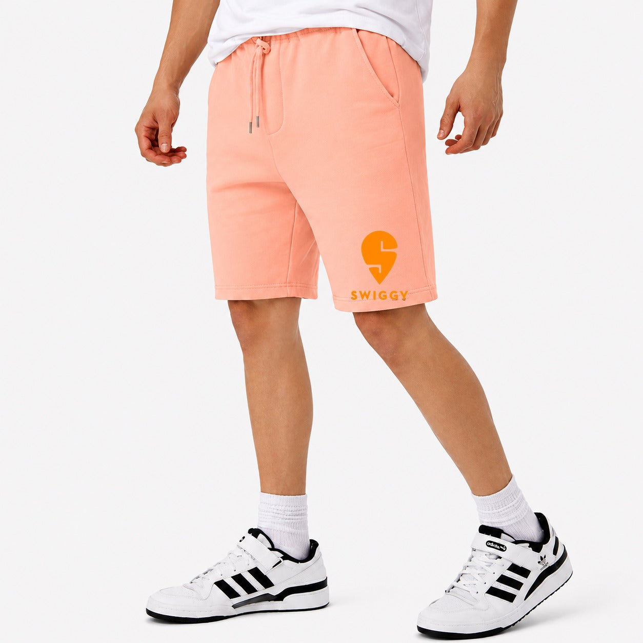 Men's Swiggy Cotton Shorts - Peach