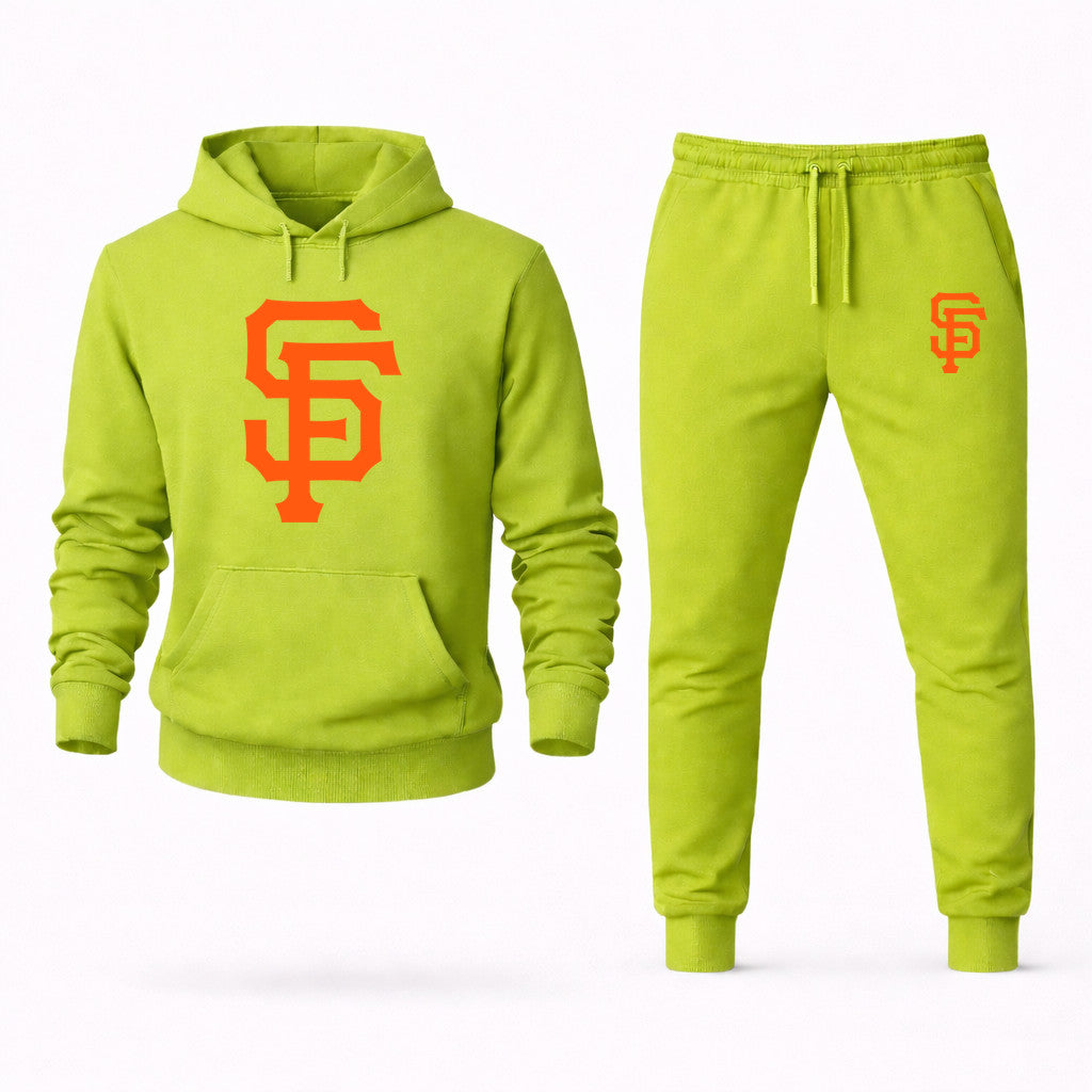 San Francisco Giants Hoodie and Joggers Set - Lime Green