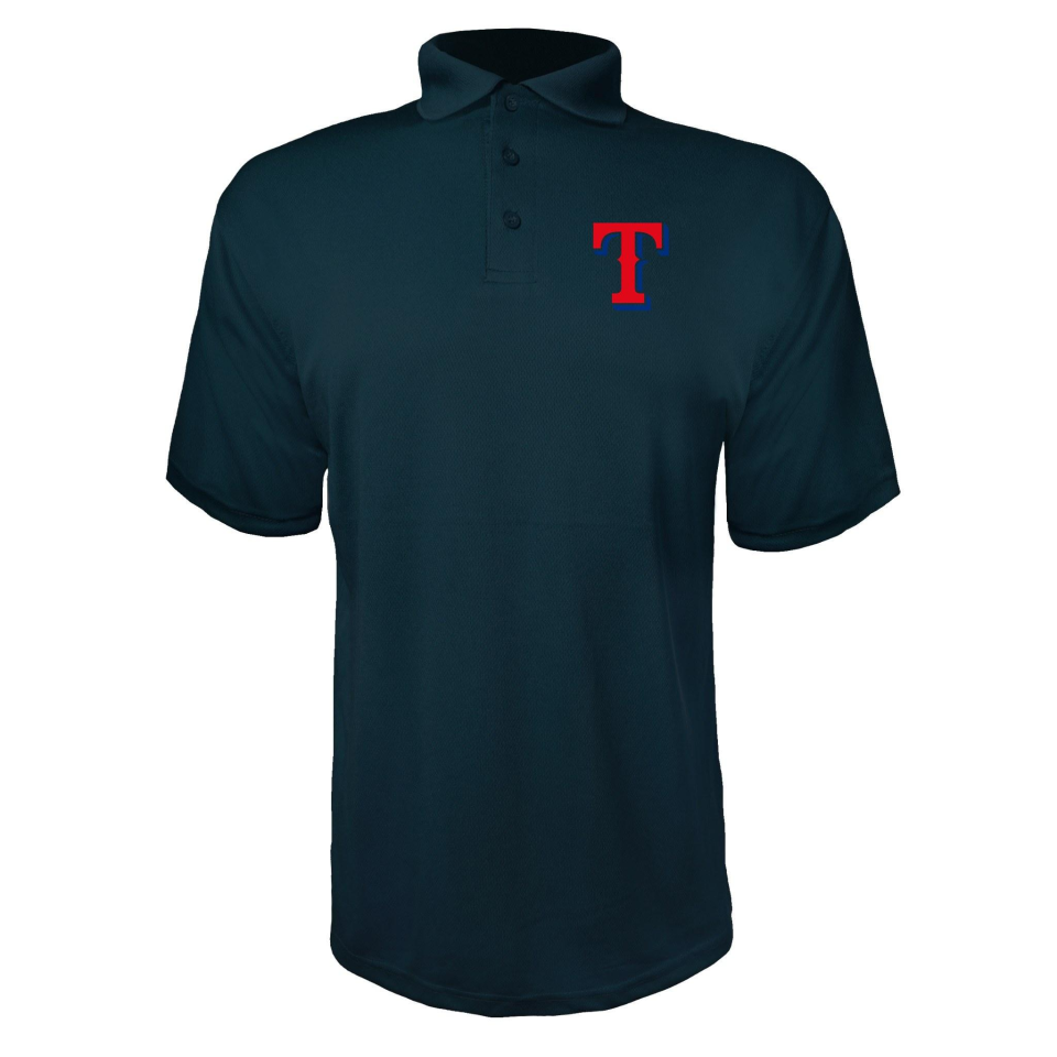 Men's Texas Rangers Polyester Polo - Navy