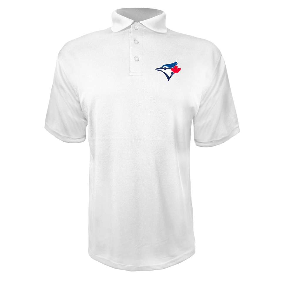Men's Toronto Blue Jays Polyester Polo - White