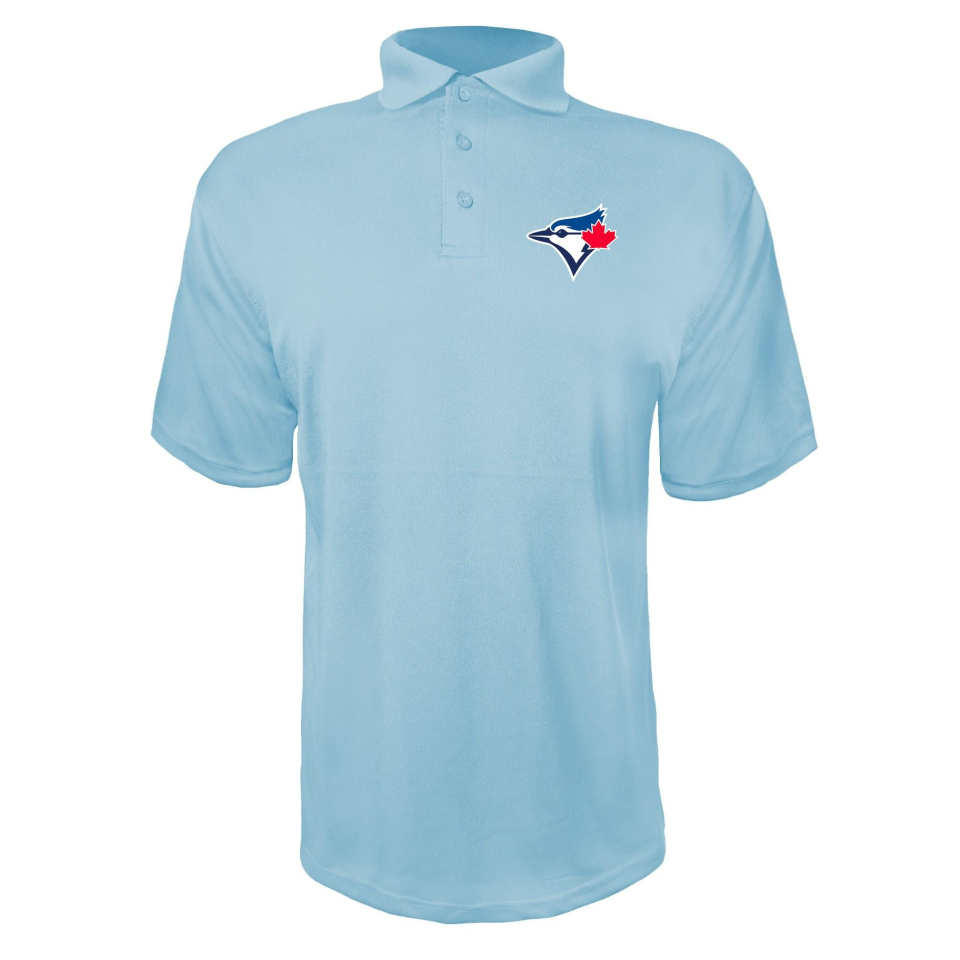 Men's Toronto Blue Jays Polyester Polo - Sky Blue