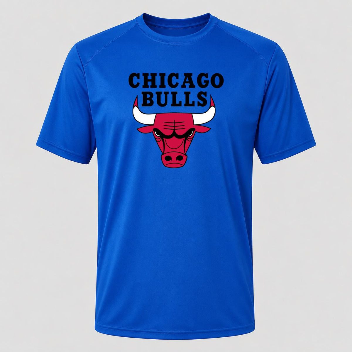 Men's Chicago Bulls Black Performance T-Shirt - Royal Blue