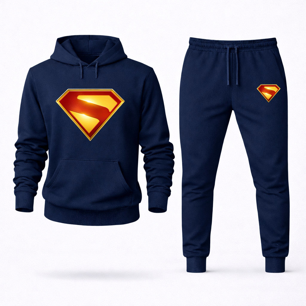 Superman Hoodie and Joggers Set - Navy