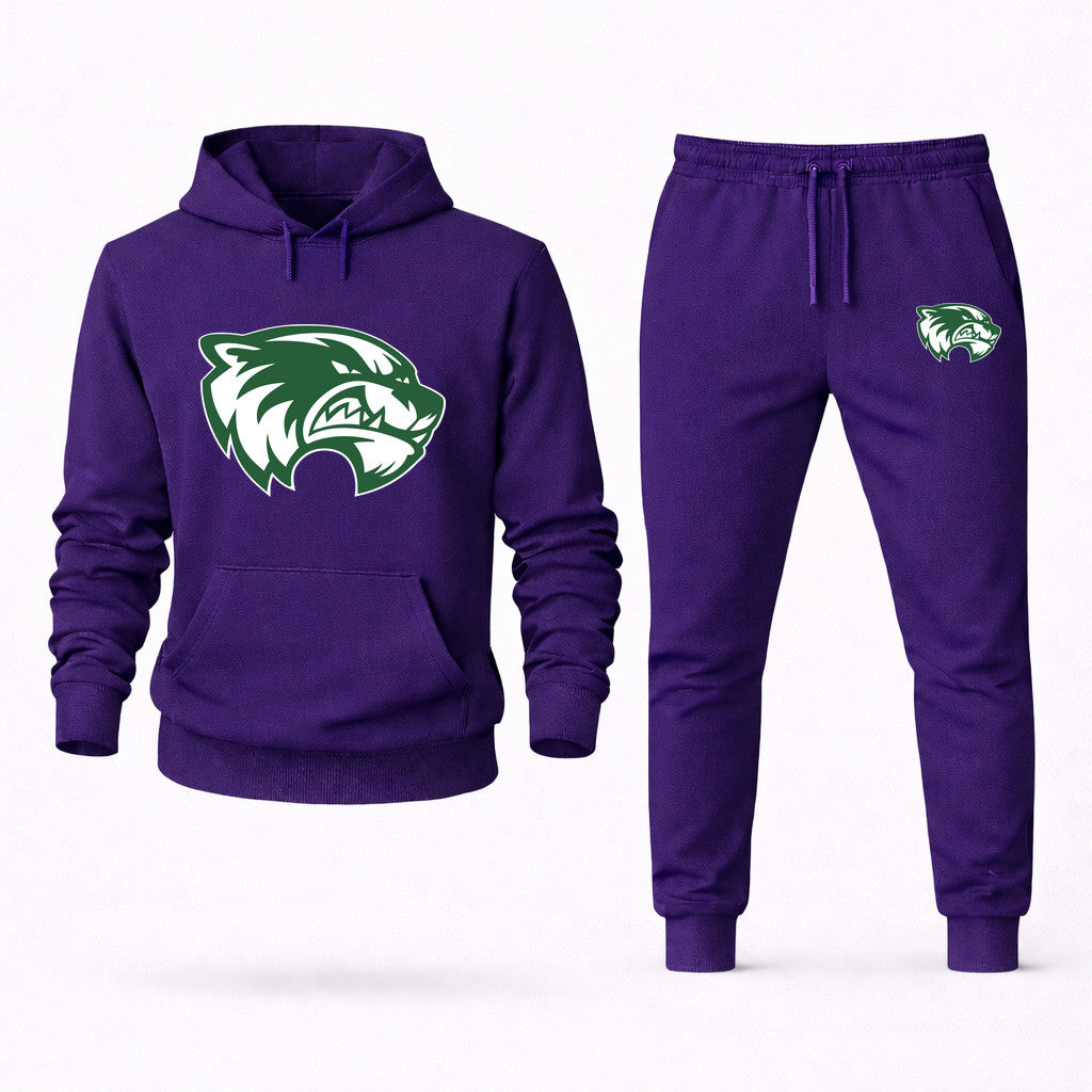 Utah Valley Wolverines Hoodie and Joggers Set - Purple