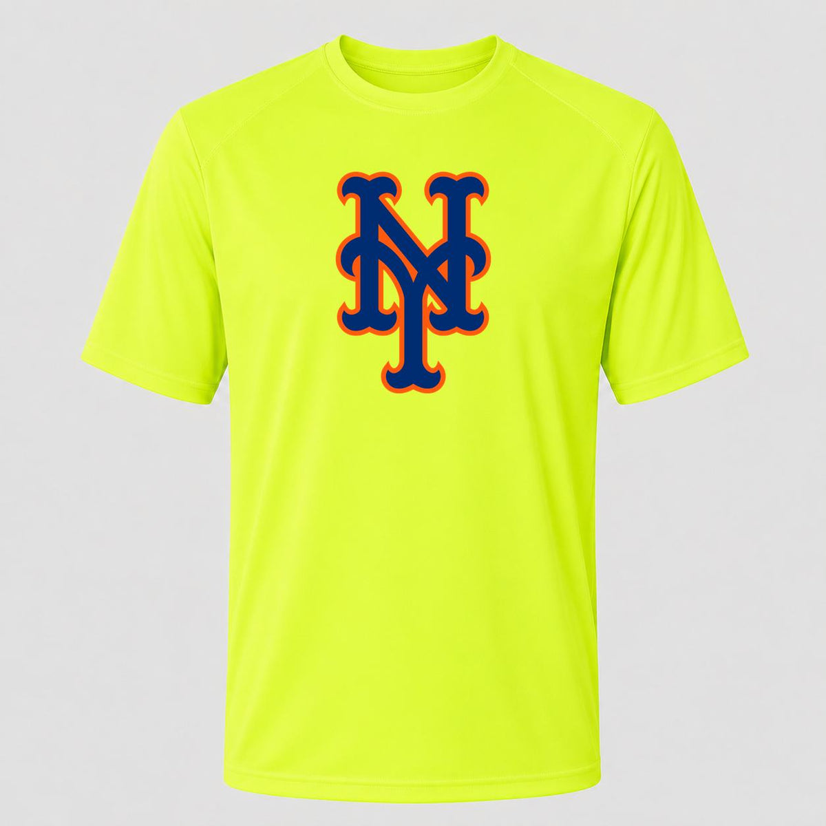 Men's New York Mets Performance T-Shirt - Safety Green
