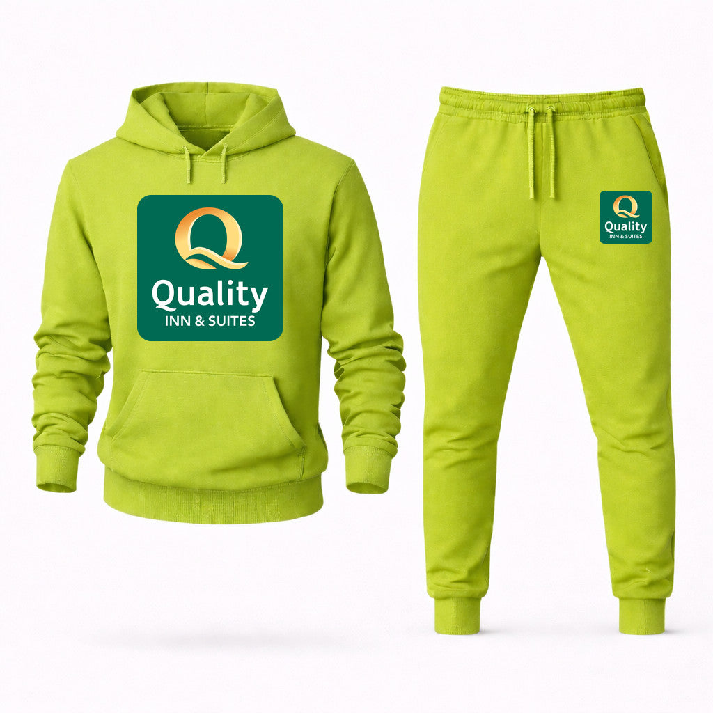 Quality Inn & Suites Hoodie and Joggers Set - Lime Green
