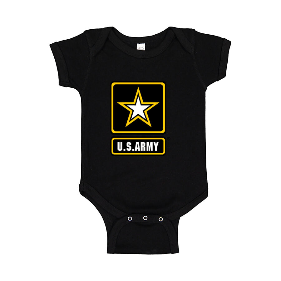 U.S. Army Baby Romper Onesie - Black