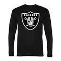 Men's Las Vegas Raiders Polyester Long Sleeve T-Shirt - Black