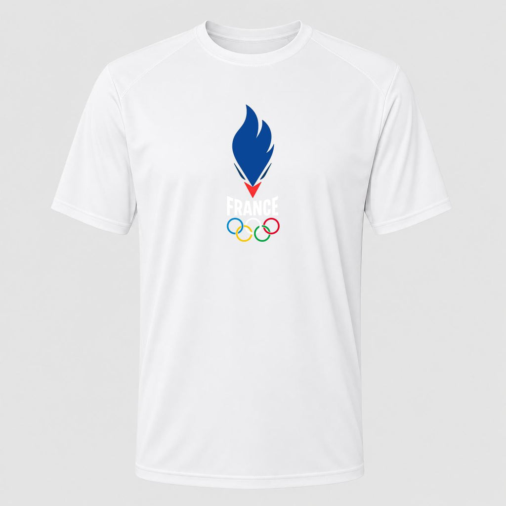 Men's France 2024 White Performance T-Shirt - White