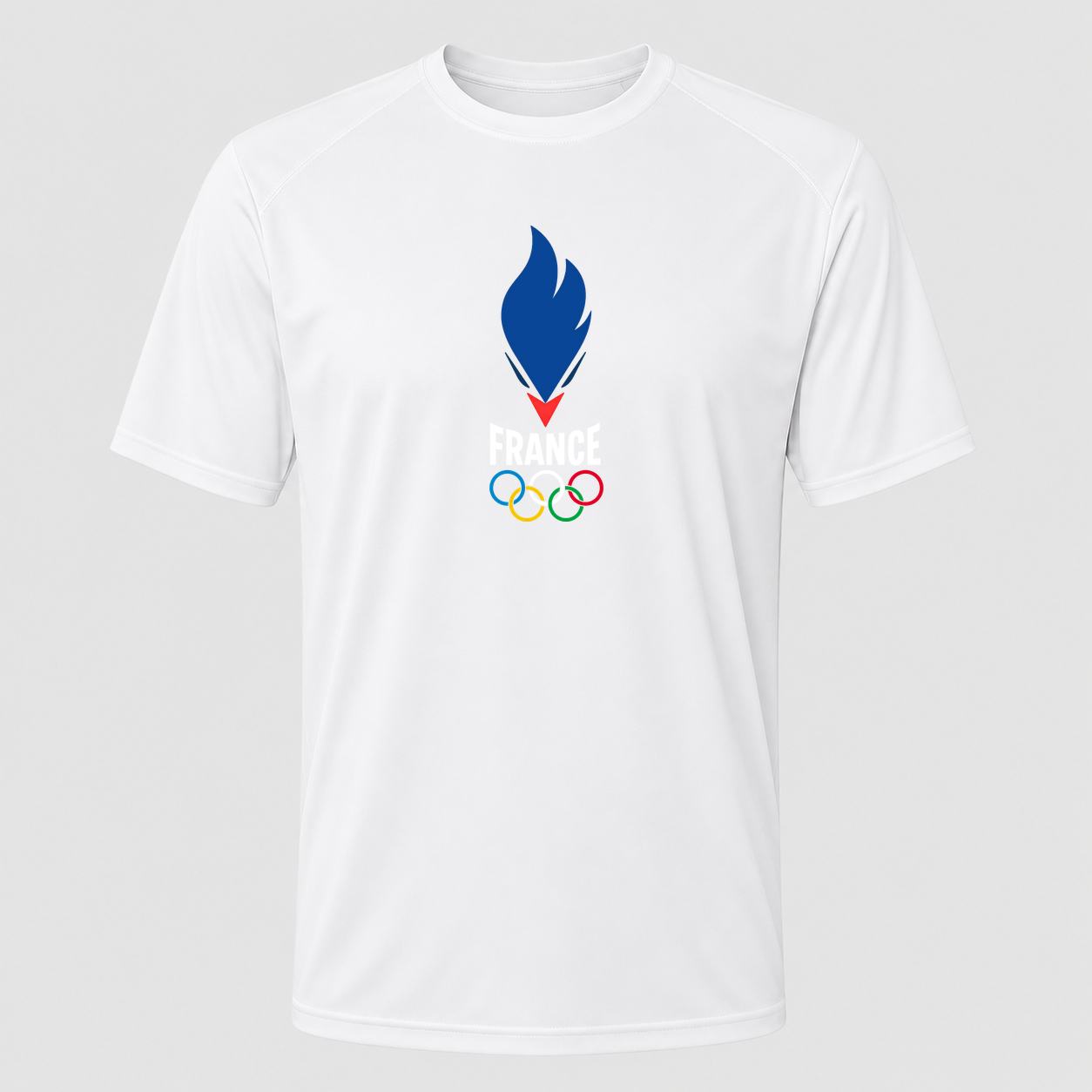 Men's France 2024 White Performance T-Shirt - White