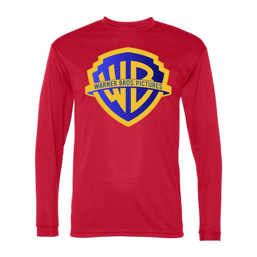 Men's Warner Bros Polyester Long Sleeve T-Shirt - Red