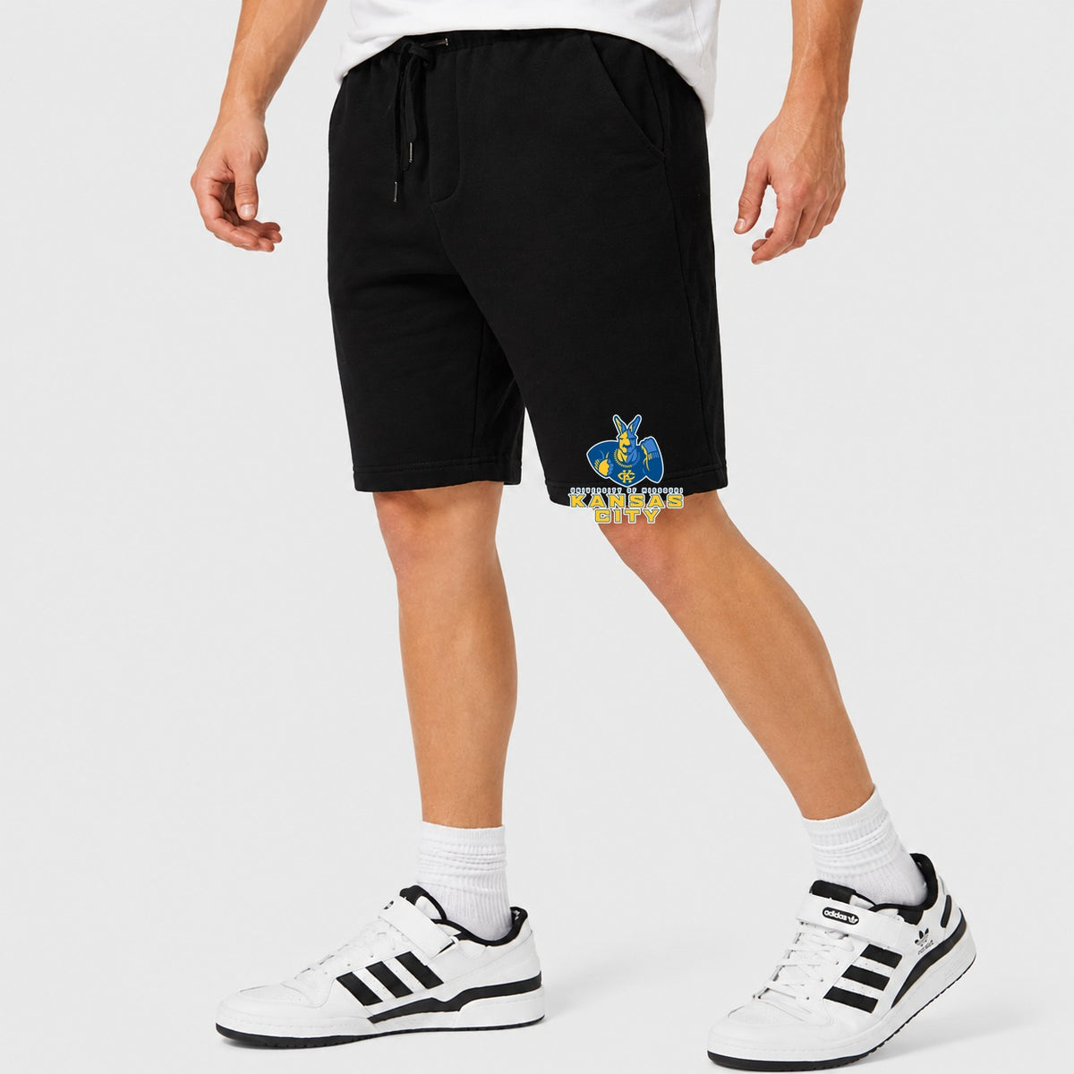 Men's UMKC Kangaroos Logo Cotton Shorts - Black