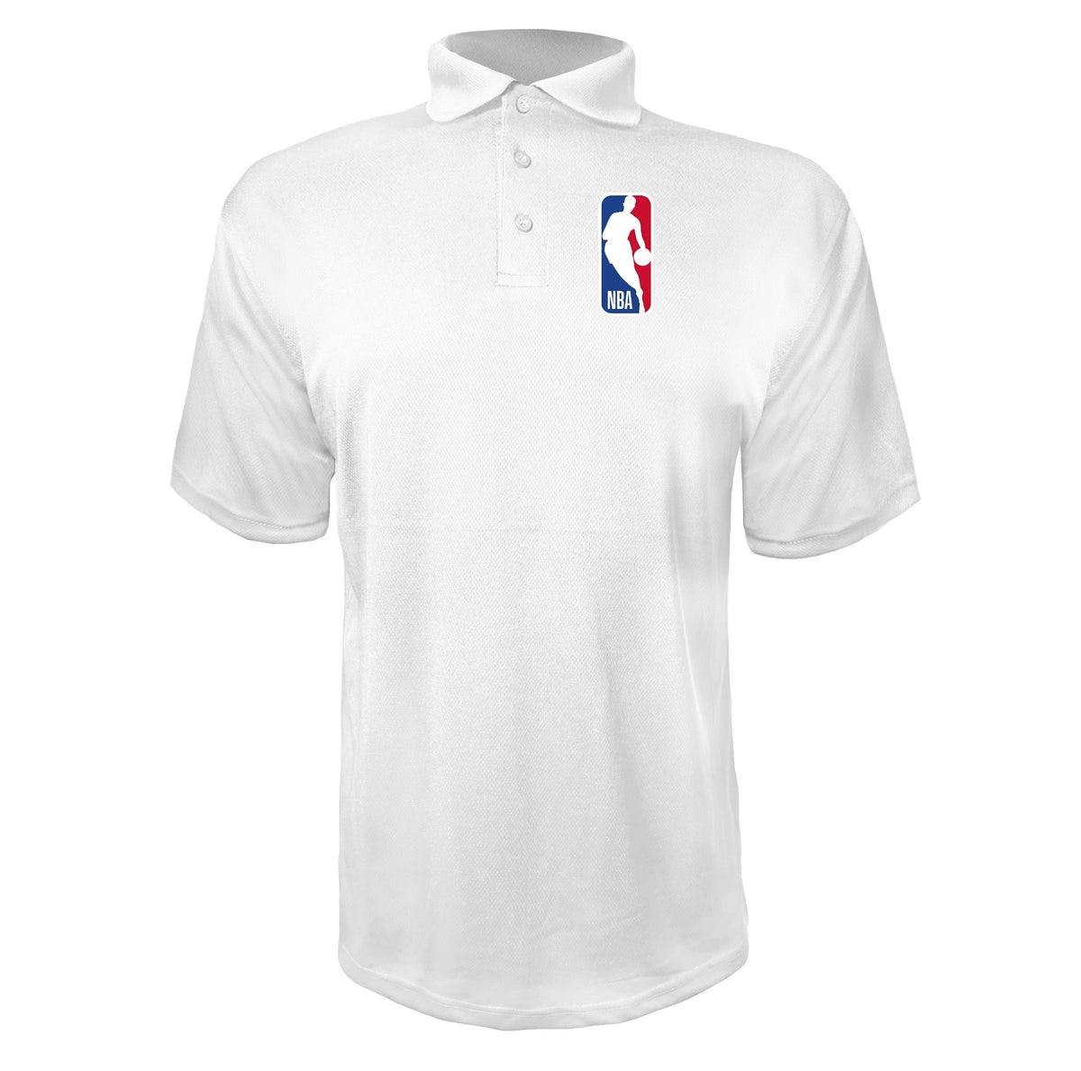 NBA White polyester polo