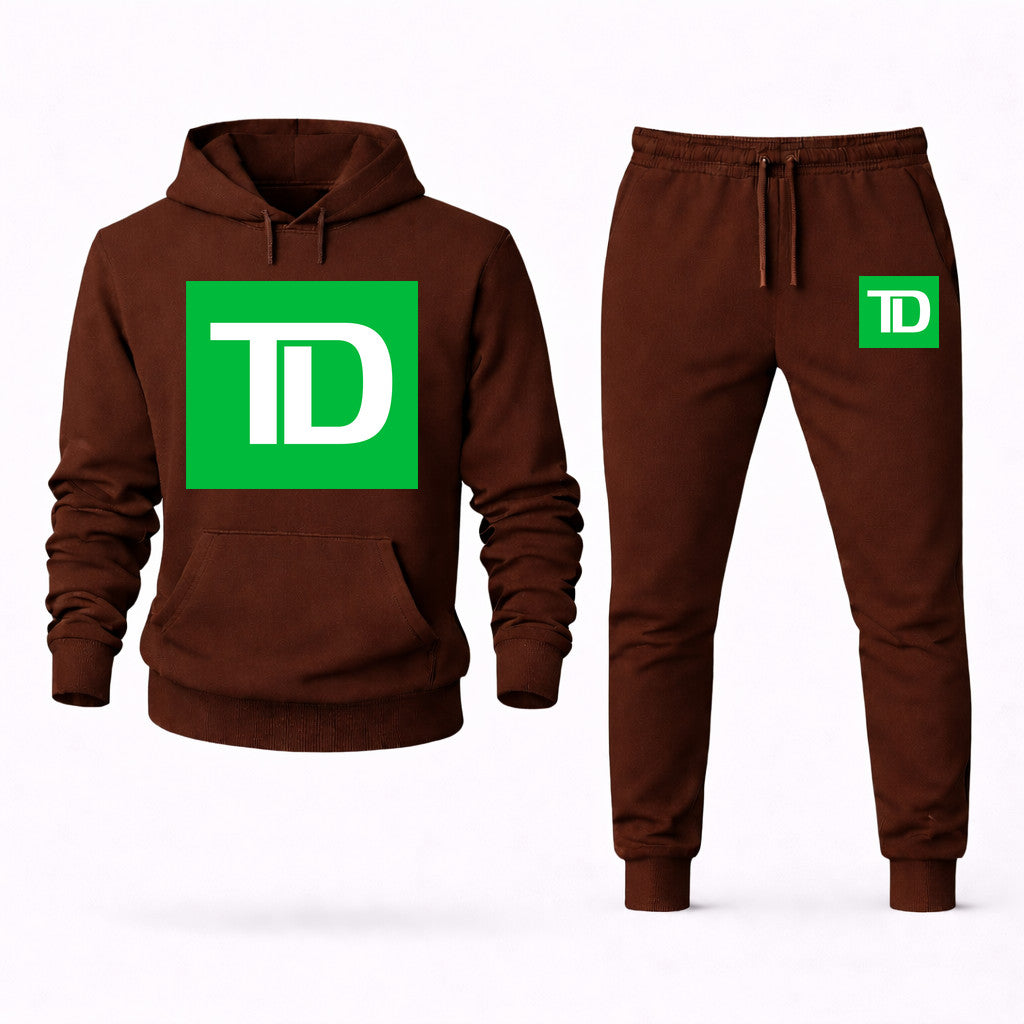 TD Bank Hoodie and Joggers Set - Brown
