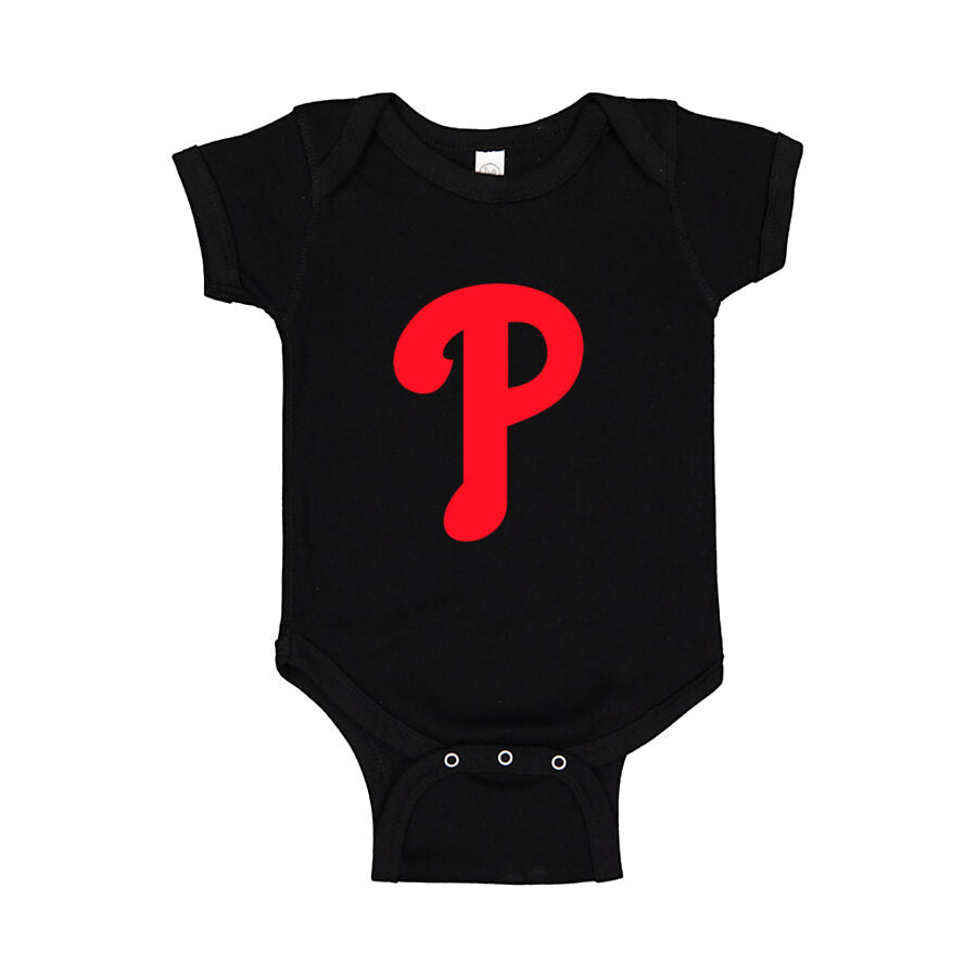 Philadelphia Phillies Baby Romper Onesie - Black
