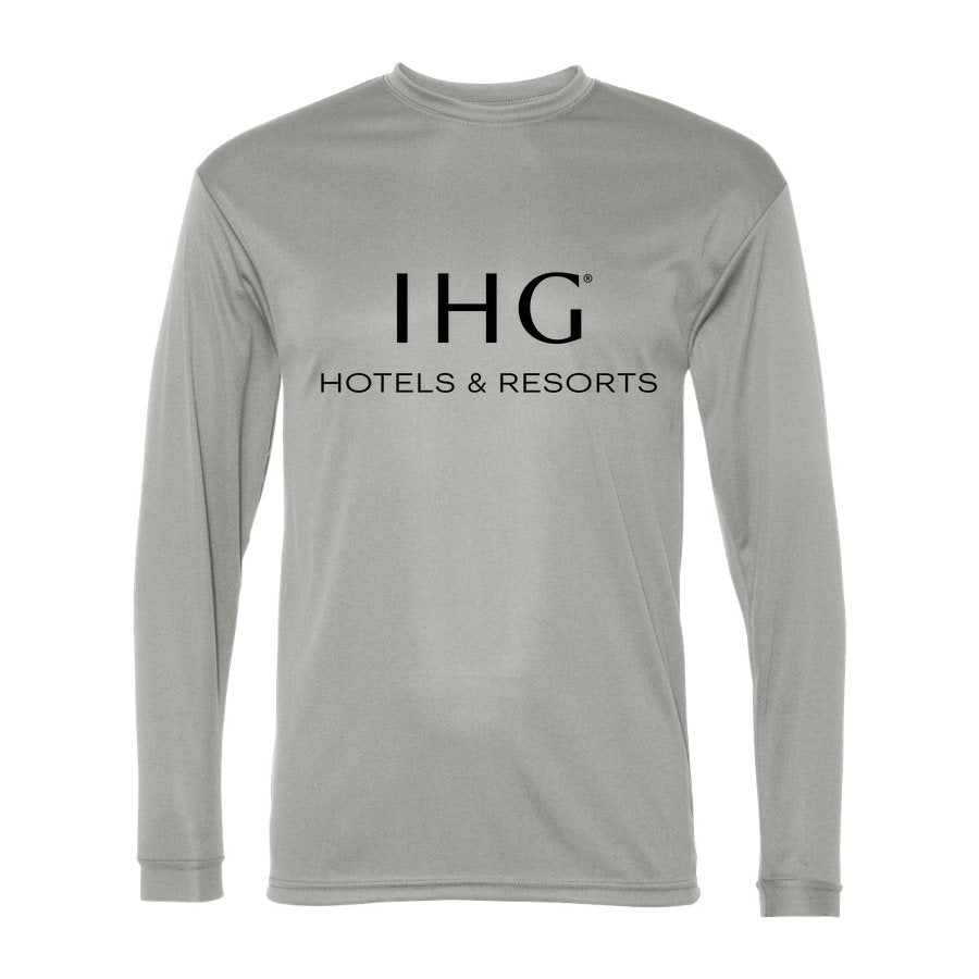 Men's IHG Polyester Long Sleeve T-Shirt - Silver