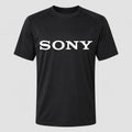 Men's Sony White Performance T-Shirt - Black